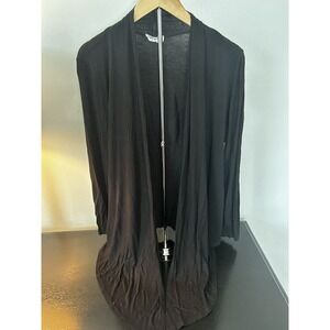 Black sweater cardigan Fishtail Hem Lightweight Material